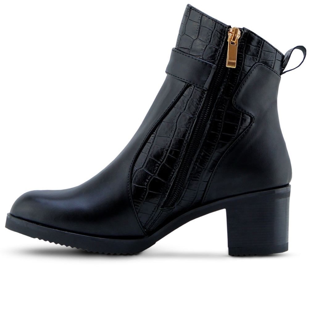 050 lina botte noir femme