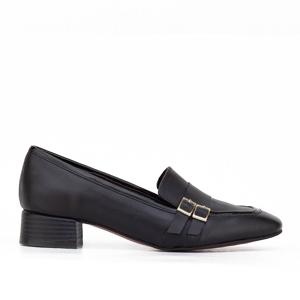 0622 chaussure femmes en cuir noir