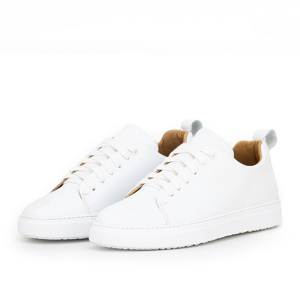 01000 Chaussure Sneaker Homme en cuir  blanc