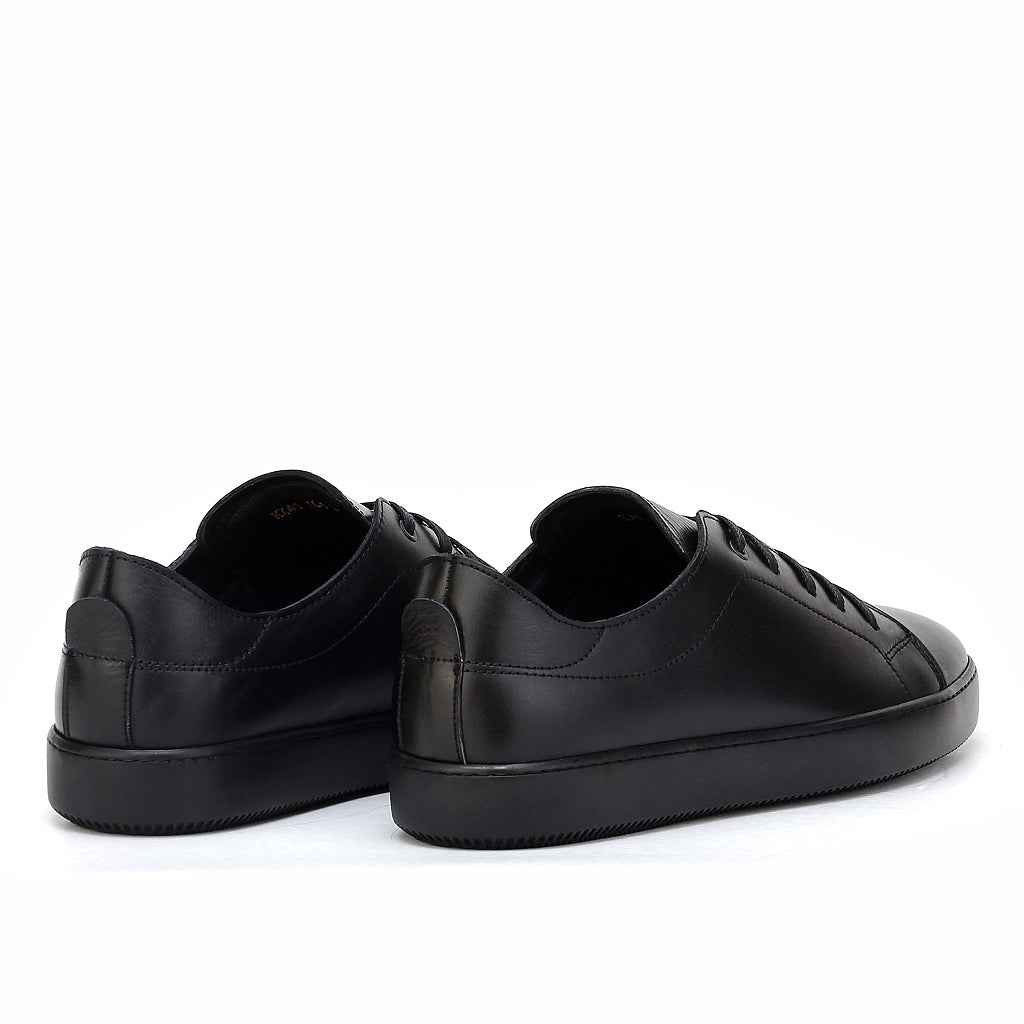041 Chaussure Sneaker Homme en cuir noir