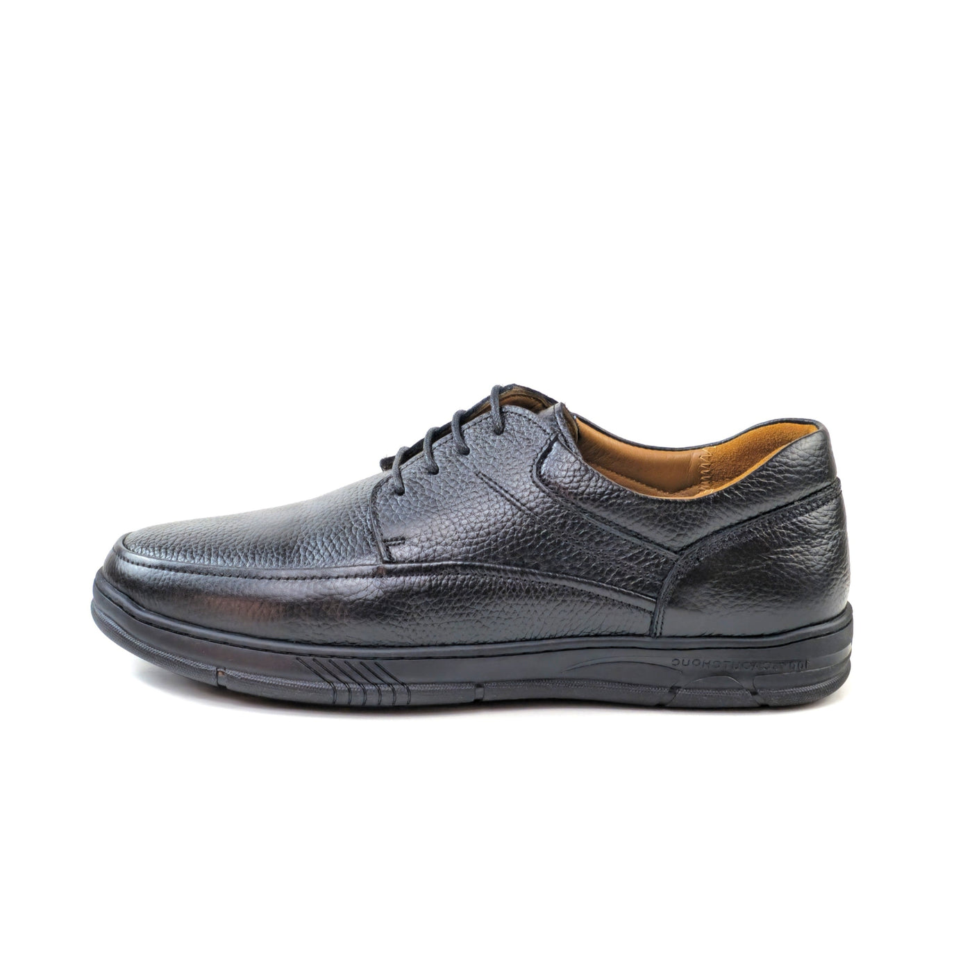 0521 chaussure Richelieu confortable homme en cuir noir