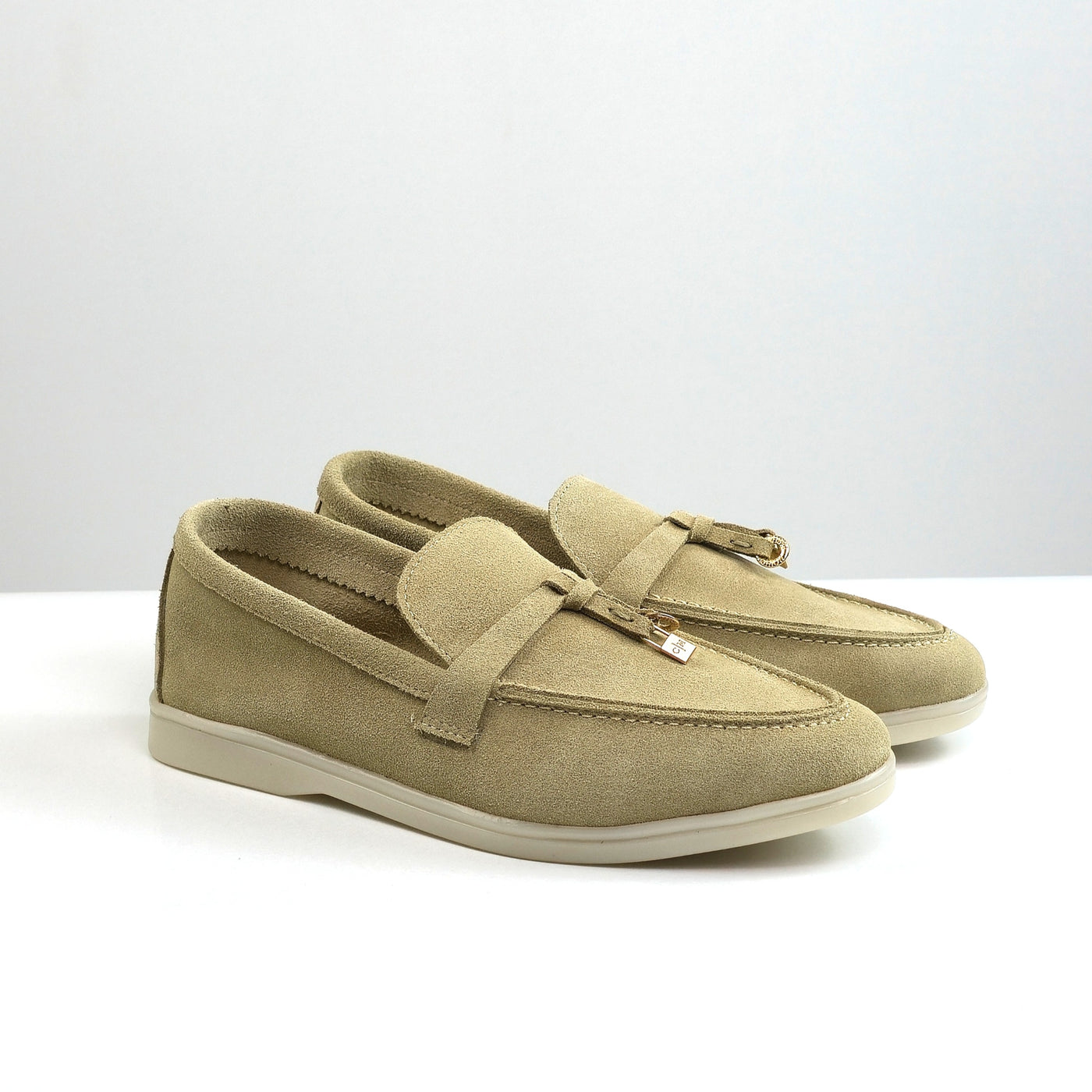 0116 chaussure Femme en cuir daim biege