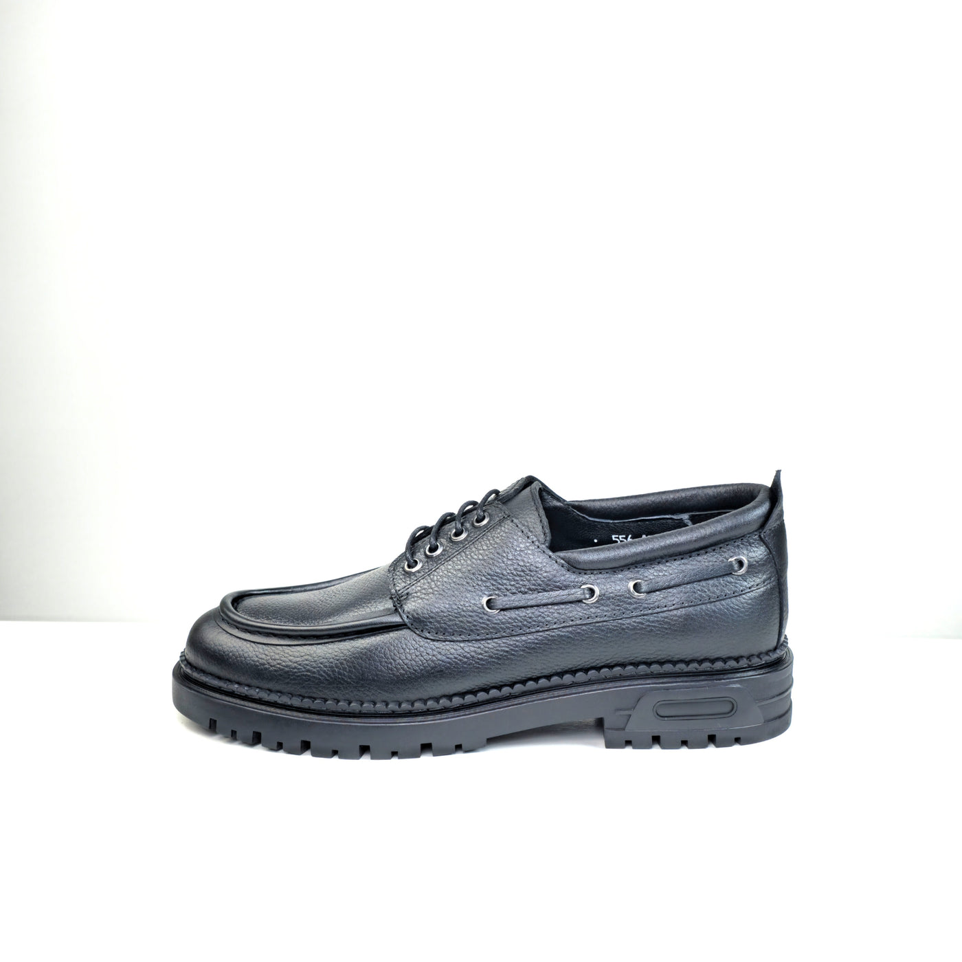 0556 chaussure Richelieu homme en cuir noir