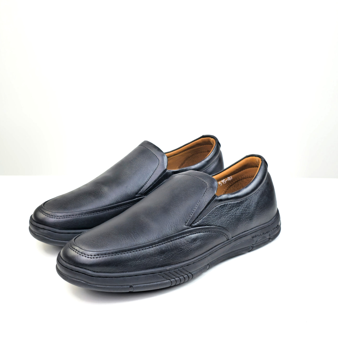 0522 chaussure Richelieu confortable homme en cuir noir