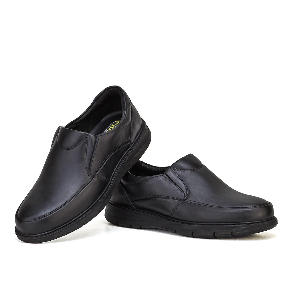 0101 chaussure confort en cuir noir