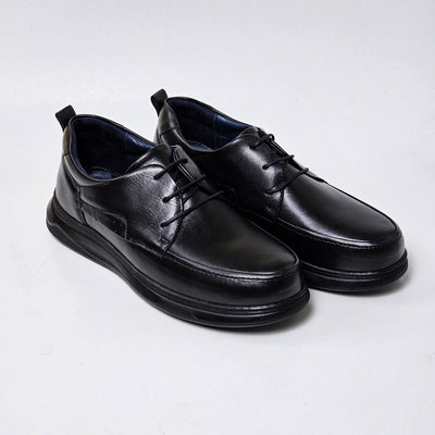 072 chaussure confortable cuir homme noir