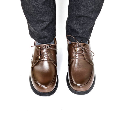 072 chaussure confortable cuir homme marron