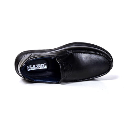 071 chaussure confortable cuir homme noir