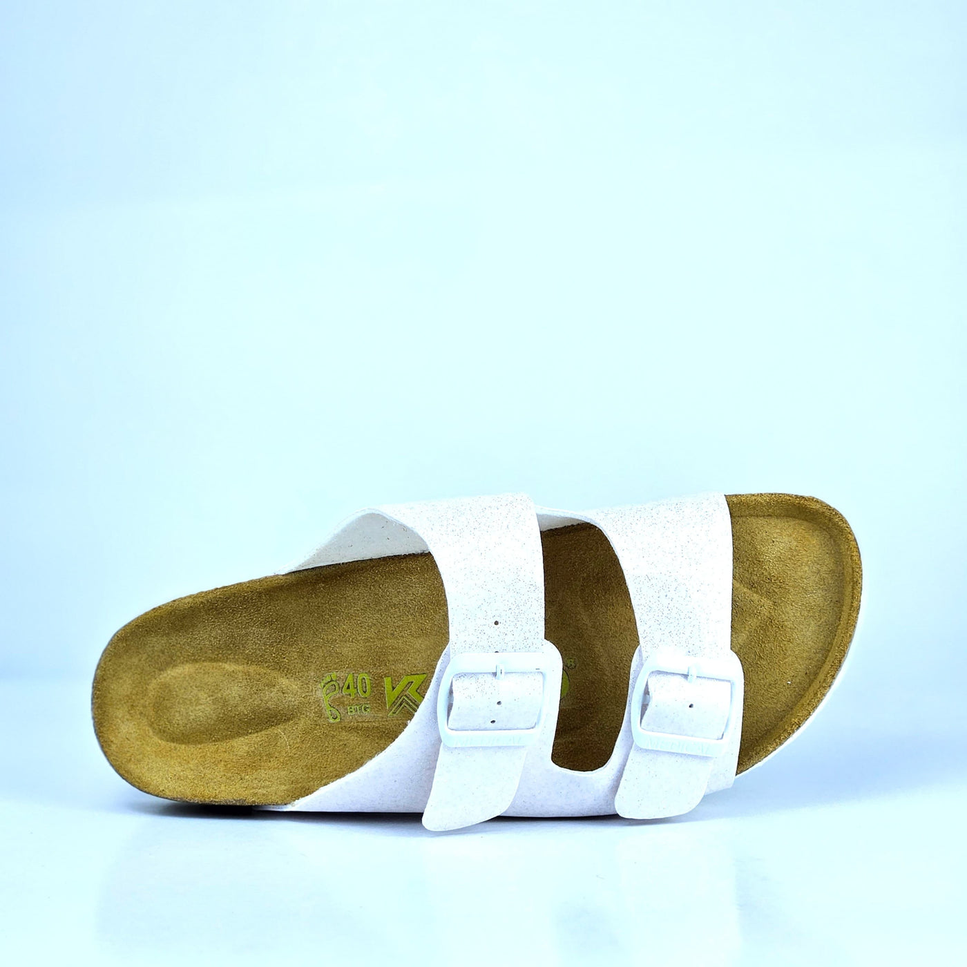 080 sandale cuir synthetique  femme blanc
