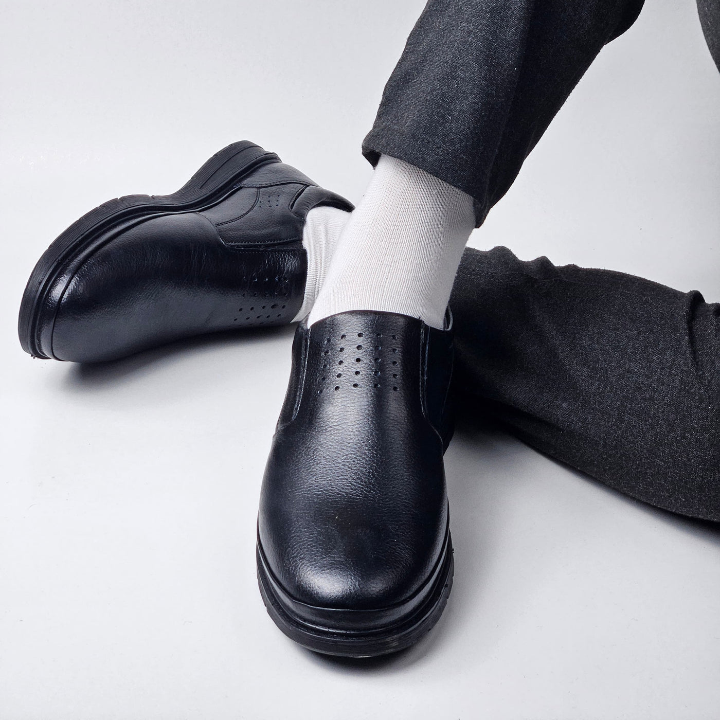 013 CONFORT EN CUIR NOIR MARRON