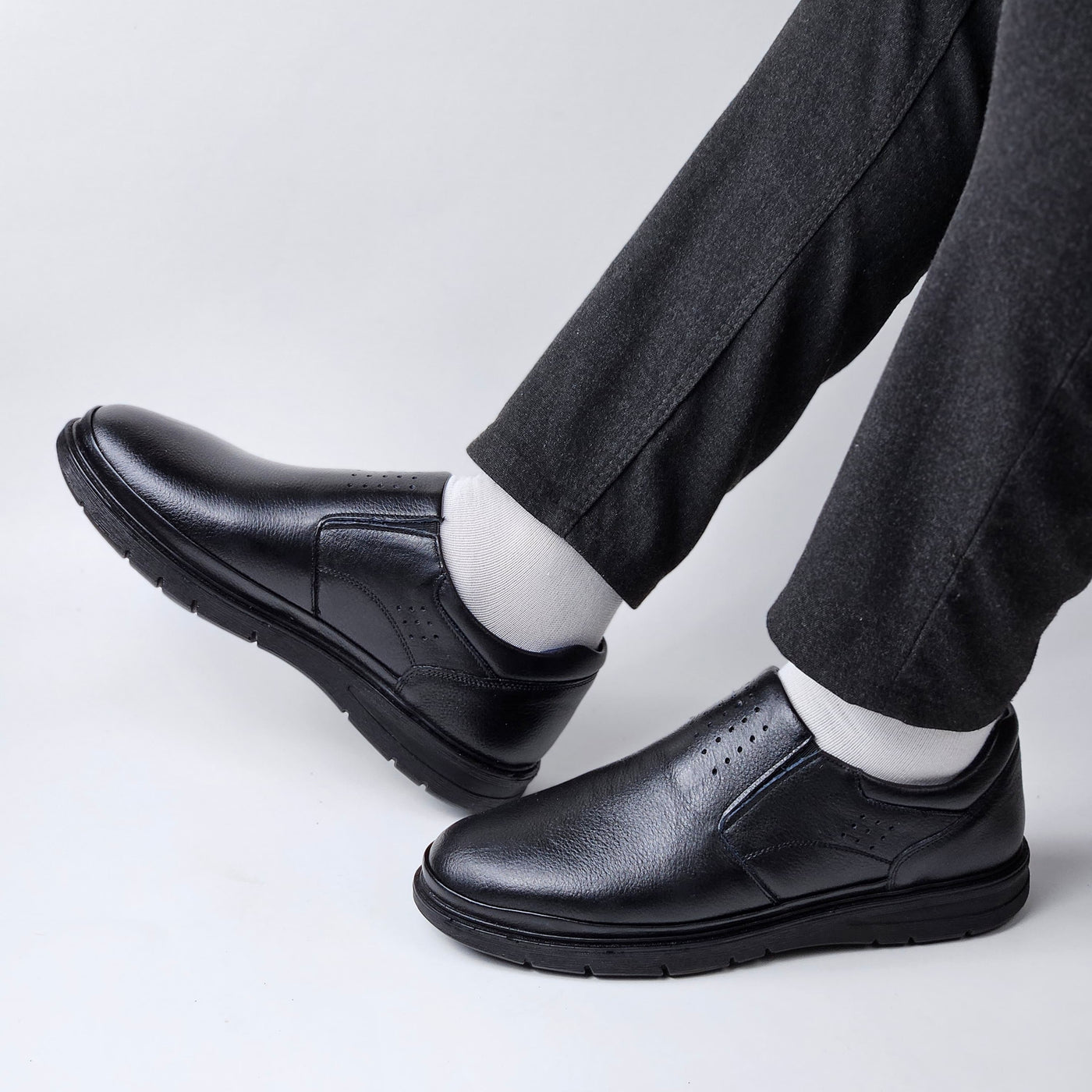 013 CONFORT EN CUIR NOIR MARRON
