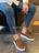 0221 Chaussure Sneaker Homme en cuir  tabac
