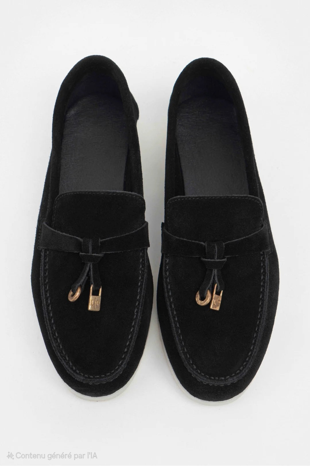 0116 chaussure Femme en cuir daim noir