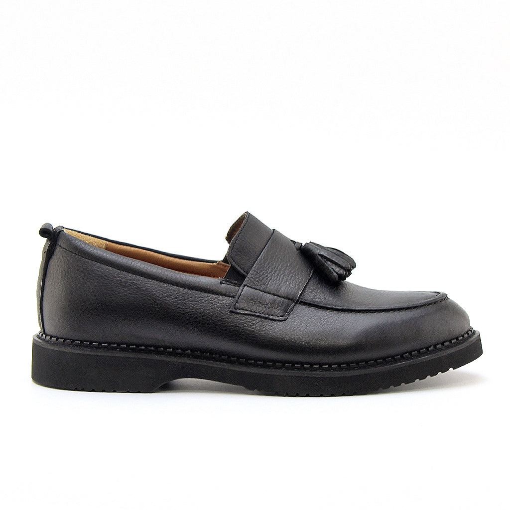0126 chaussure confort en cuir noir
