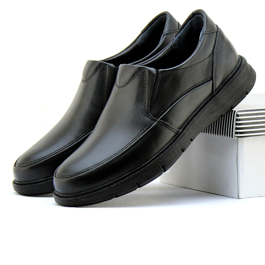 0101 chaussure confort en cuir noir
