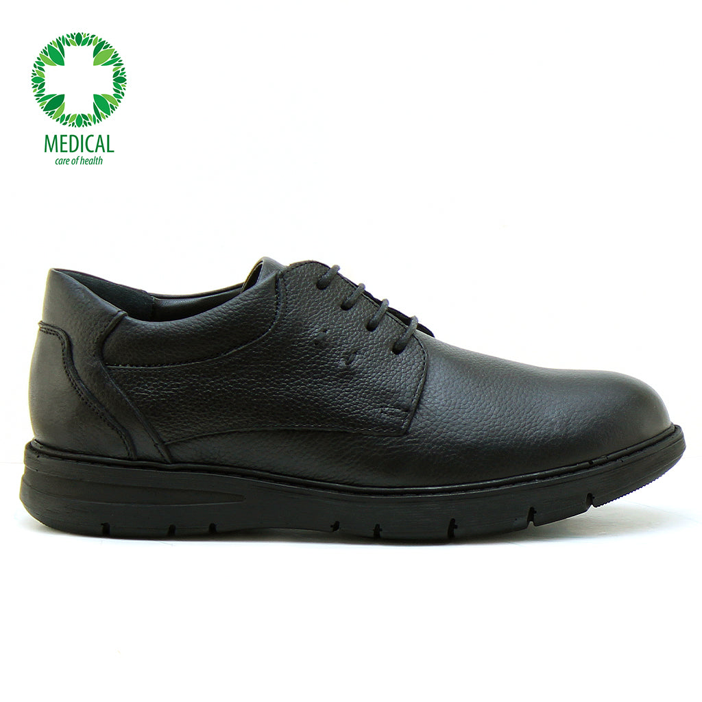 017 CHAUSSURE  CONFORT EN CUIR NOIR