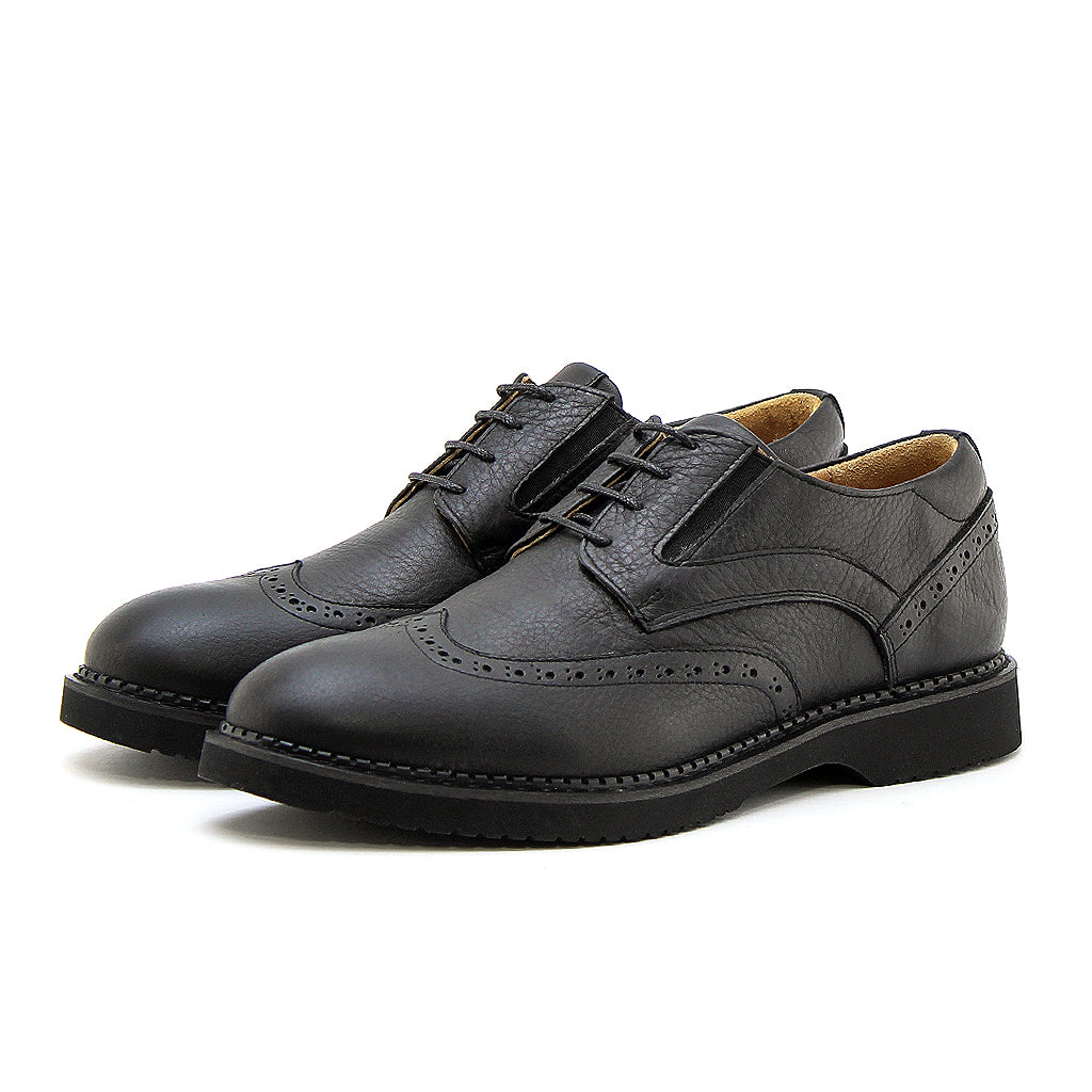 0127 chaussure confort en cuir noir