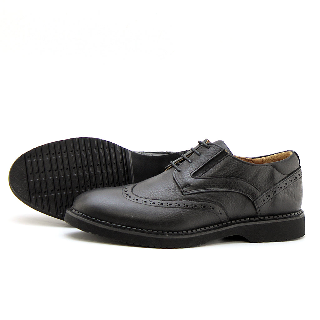 0127 chaussure confort en cuir noir