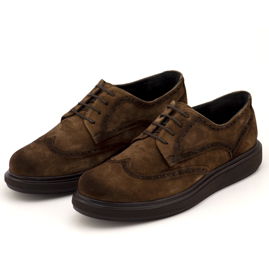 Chaussure homme marron daim hot sale