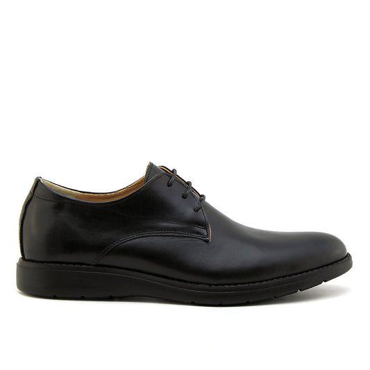 06 chaussure confort  en cuir noir homme