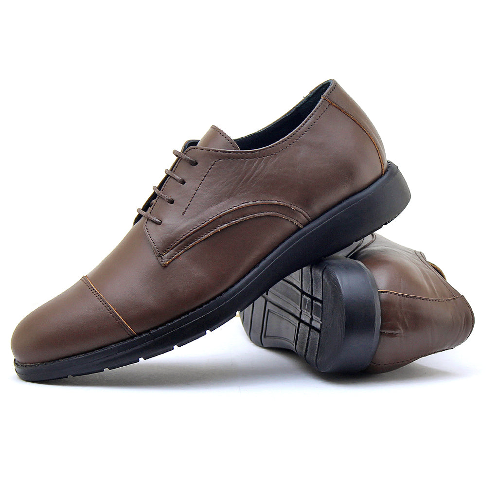 07 chaussure en cuir marron homme