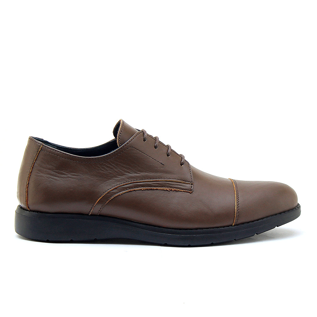 07 chaussure en cuir marron homme