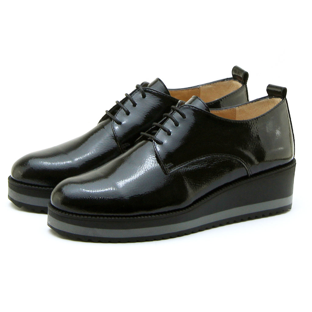 0315 chaussure noir verni femme