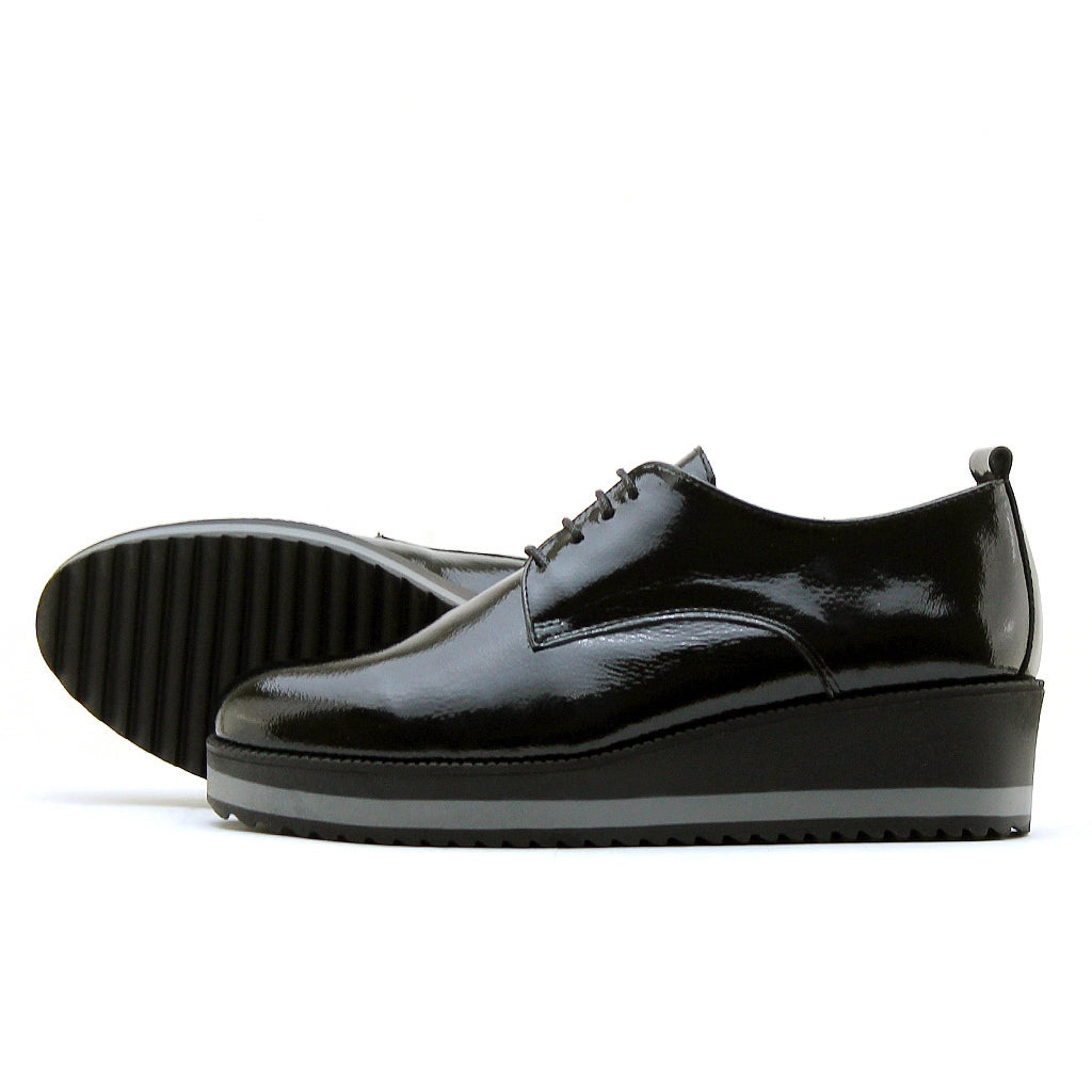 0315 chaussure noir verni femme