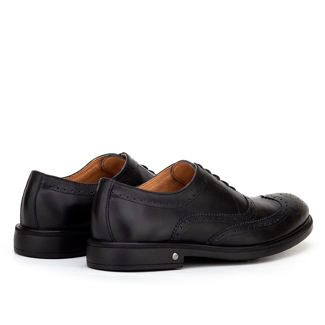 070 Chaussures Homme  en cuir noir